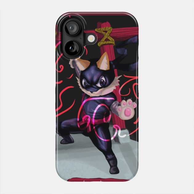 NINJA CAT v1 Phone Case by droidmonkey