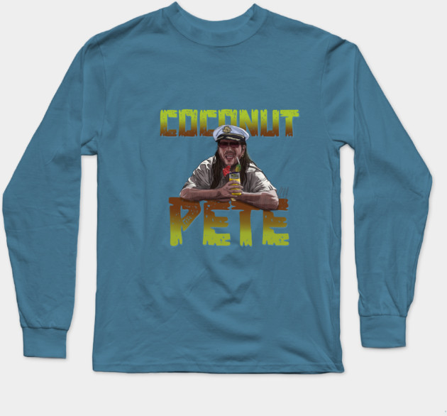 Club Dread: Coconut Pete Long Sleeve T-Shirt by 51Deesigns