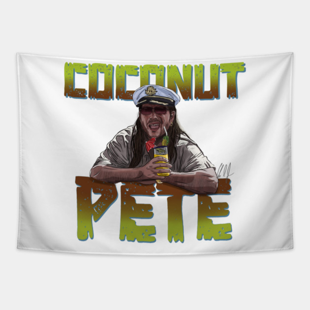 Club Dread: Coconut Pete Tapestry by 51Deesigns