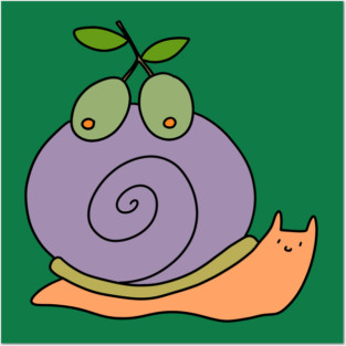 Olive Snail Posters and Art