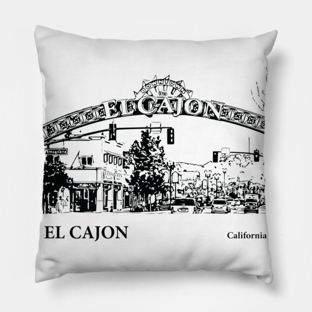 El Cajon California Pillow by Lakeric