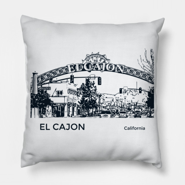 El Cajon California Pillow by Lakeric