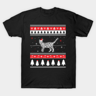 Bengal Cat Ugly Christmas T-Shirt