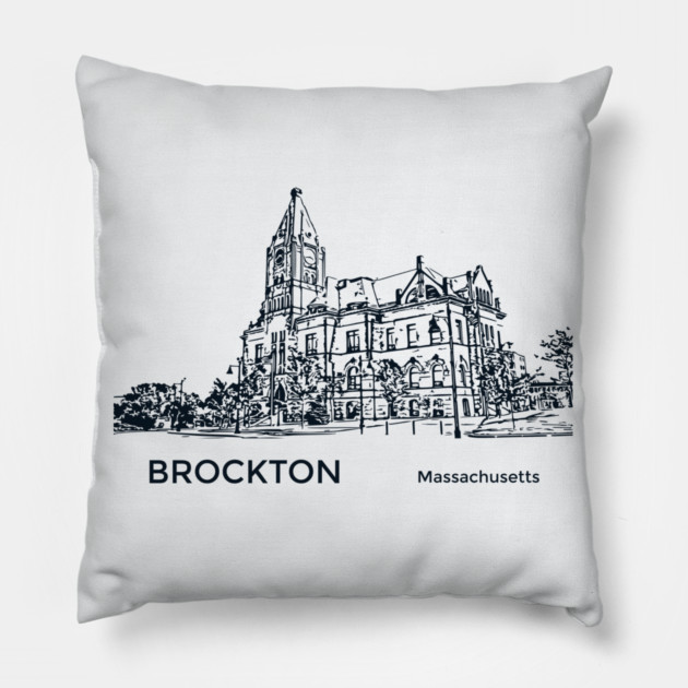 Brockton Massachusetts Pillow by Lakeric