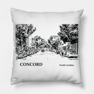 Concord North Carolina Pillow