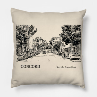 Concord North Carolina Pillow