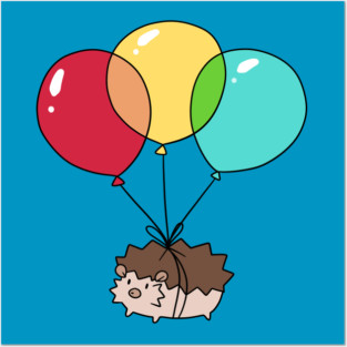 Balloon Hedgehog Posters and Art