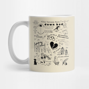 Vintage Taylor The Tortured Poets down bag Mug
