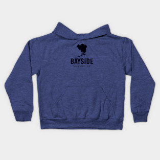 Bayside, Queens - New York (black) Kids Hoodie