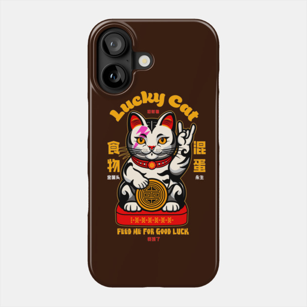 Lucky Cat Phone Case by artslaves