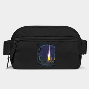 Lit Flame in a Cave Bag