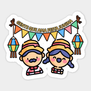 Festa Junina Farmers Sticker