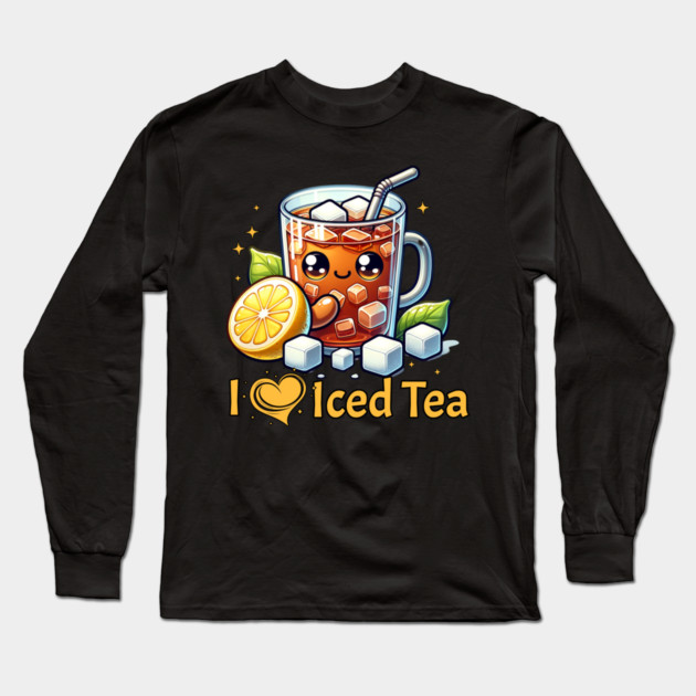 I Love Iced Tea Long Sleeve T-Shirt by HolidayBug
