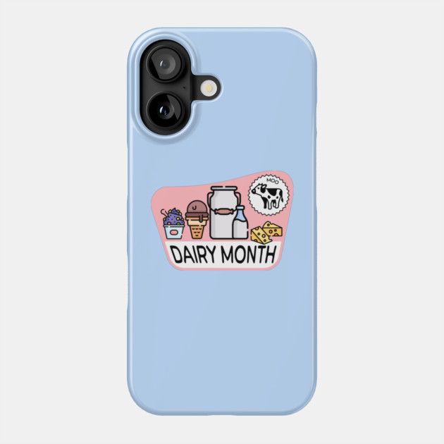 Retro Dairy Month Phone Case by HolidayBug