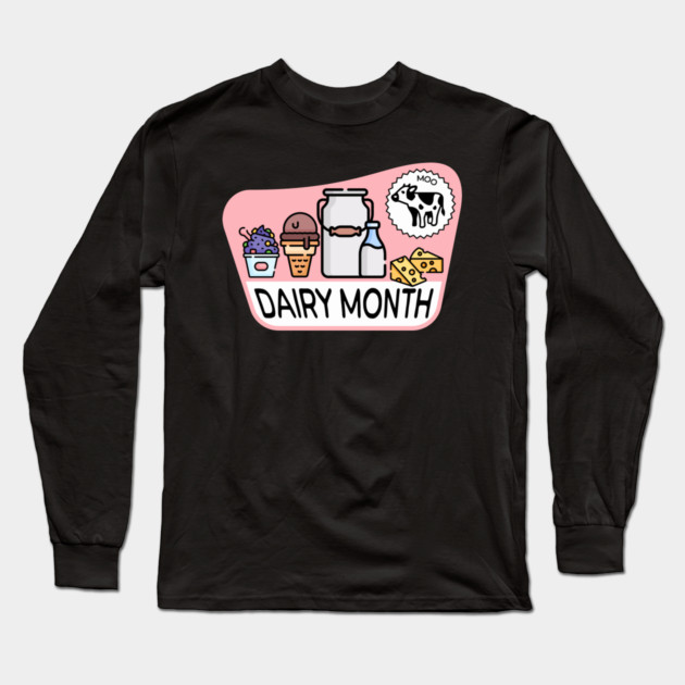 Retro Dairy Month Long Sleeve T-Shirt by HolidayBug