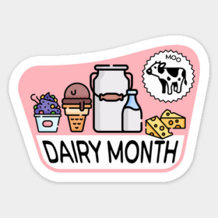 Retro Dairy Month Sticker