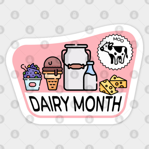Retro Dairy Month Sticker by HolidayBug
