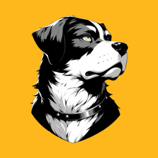 Stunning and Cool Hamiltonstovare Monochrome and Gold Portrait for Father's Day T-Shirt