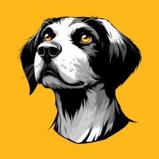 Stunning and Cool Harrier Monochrome and Gold Portrait for Father's Day T-Shirt