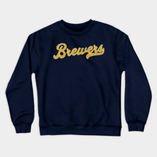 Brewers Embroided Crewneck Sweatshirt