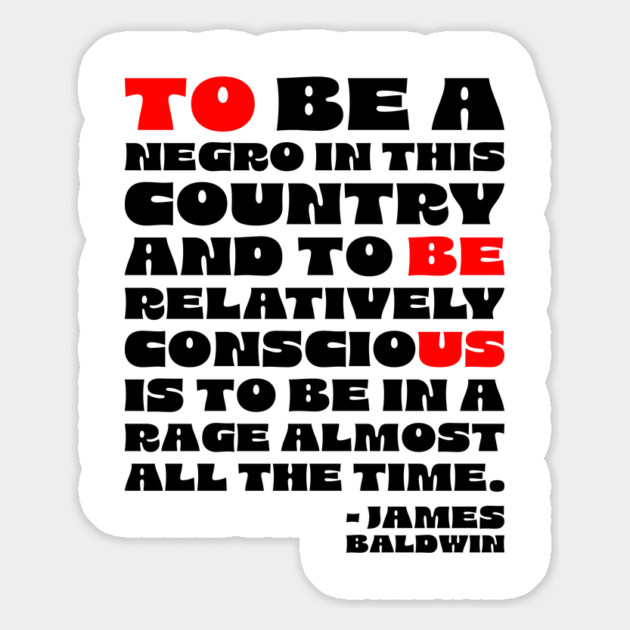 James Baldwin Quote Magnet by UrbanLifeApparel