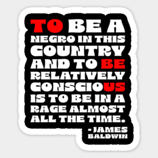 James Baldwin Quote Magnet