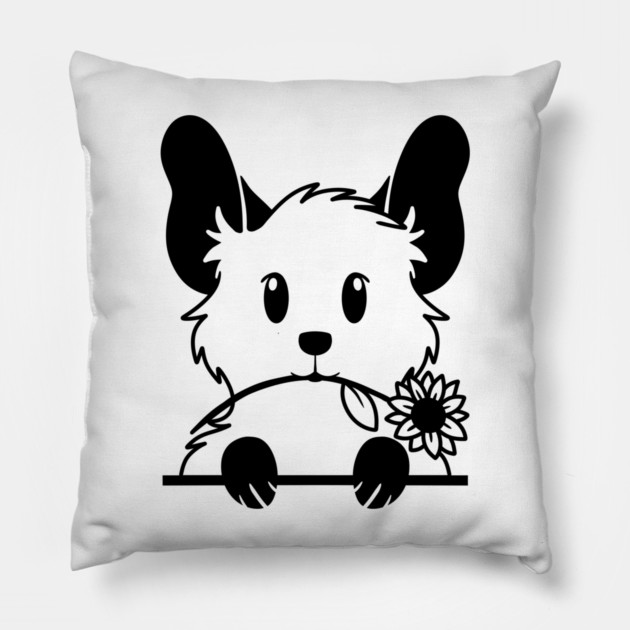 Flower Degu Pillow by DeguArts