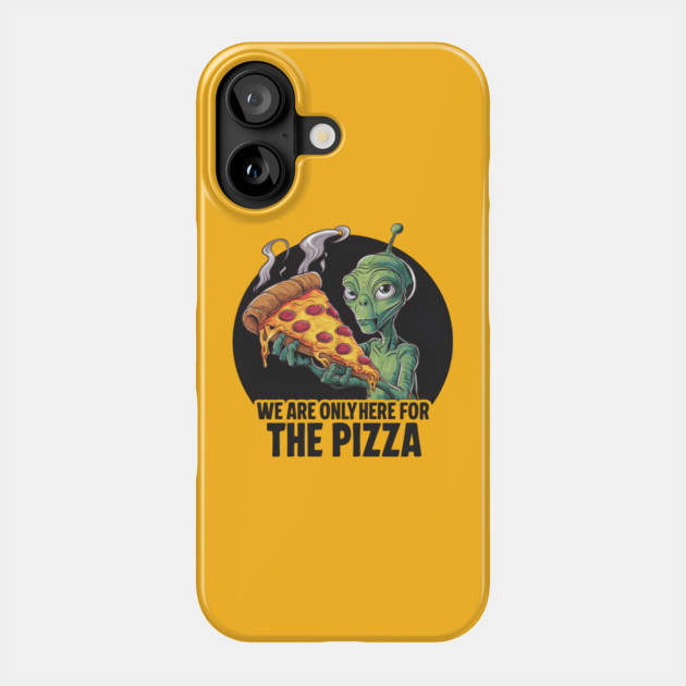 Alien Pizza Encounter Phone Case by MakerMind8.2