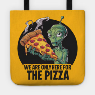 Alien Pizza Encounter Tote