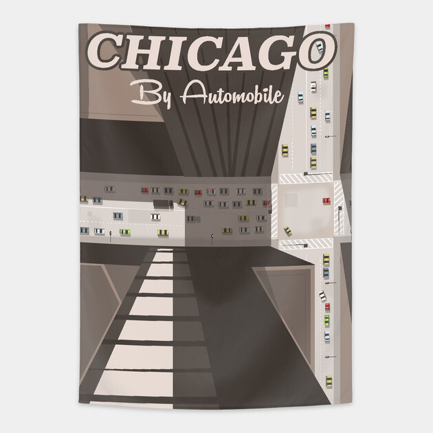 Chicago Tapestry by nickemporium1