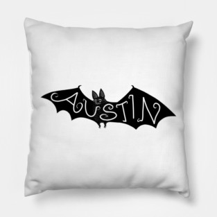 austin texas bat Pillow
