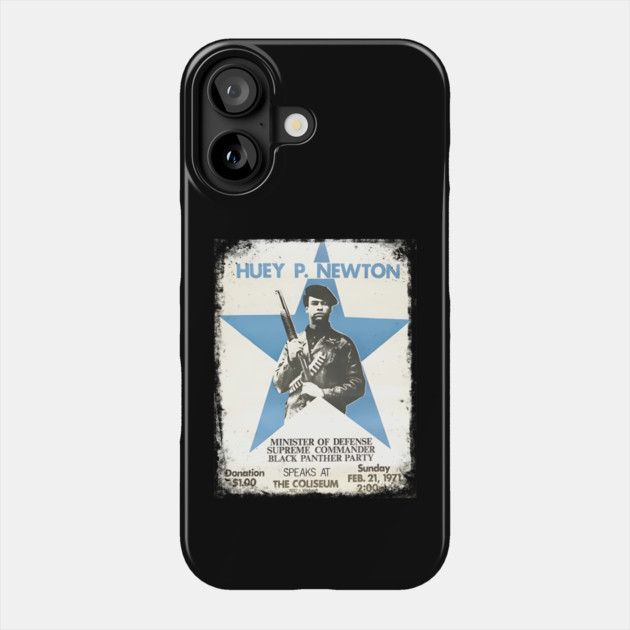 Huey Newton 1971 Poster Phone Case by UrbanLifeApparel