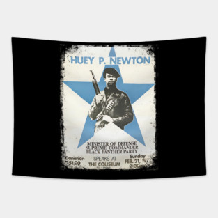 Huey Newton 1971 Poster Tapestry
