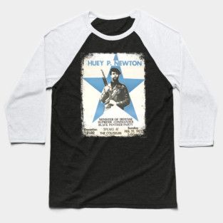 Huey Newton 1971 Poster Baseball T-Shirt