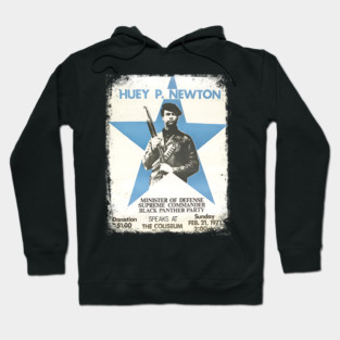 Huey Newton 1971 Poster Hoodie