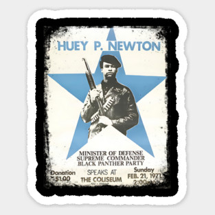 Huey Newton 1971 Poster Magnet