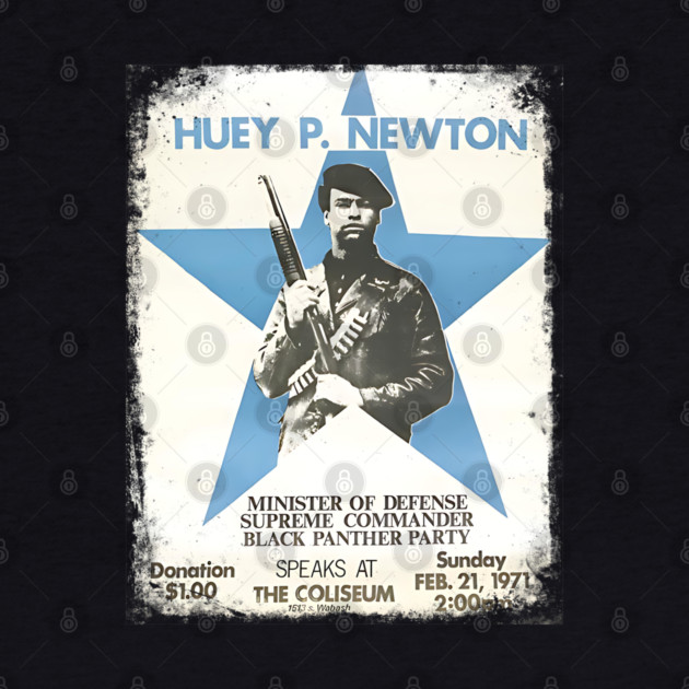 Huey Newton 1971 Poster by UrbanLifeApparel