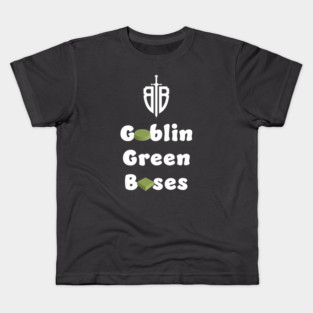 Goblin Green Bases in White Kids T-Shirt