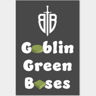 Goblin Green Bases in White Posters and Art