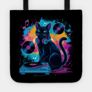 The Groovy Cat DJ Tote