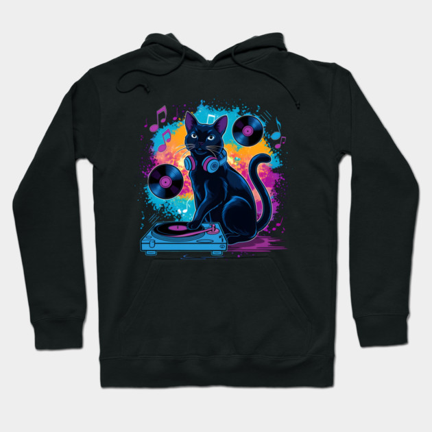 The Groovy Cat DJ Hoodie by MakerMind8.2