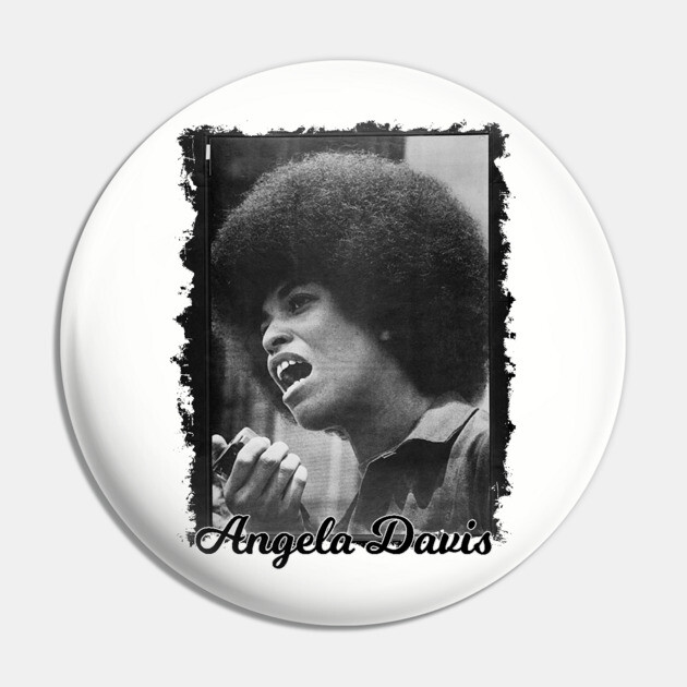 Angela Davis Pin by UrbanLifeApparel
