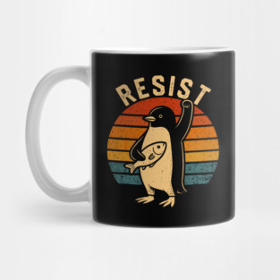 Resist-Penguin Mug