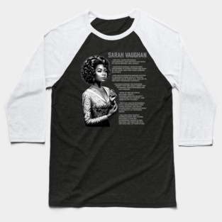 Sarah Vaughan Baseball T-Shirt