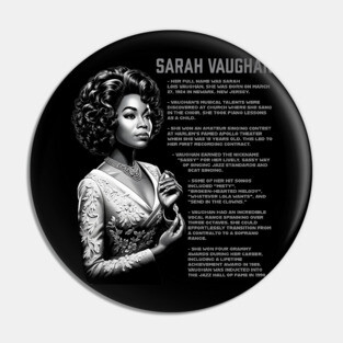 Sarah Vaughan Pin