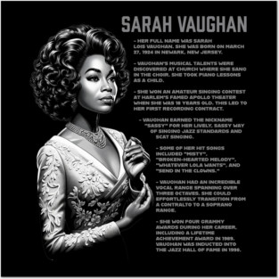 Sarah Vaughan Posters and Art