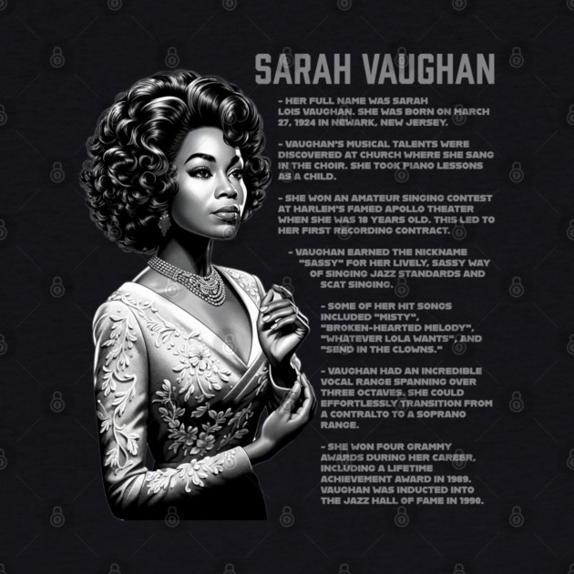 Sarah Vaughan by UrbanLifeApparel