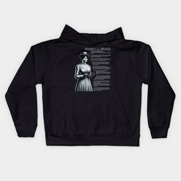 Madam CJ Walker Kids Hoodie by UrbanLifeApparel