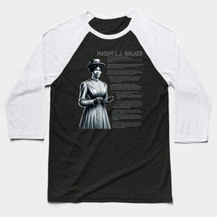 Madam CJ Walker Baseball T-Shirt