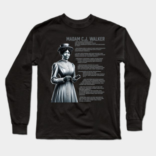 Madam CJ Walker Long Sleeve T-Shirt